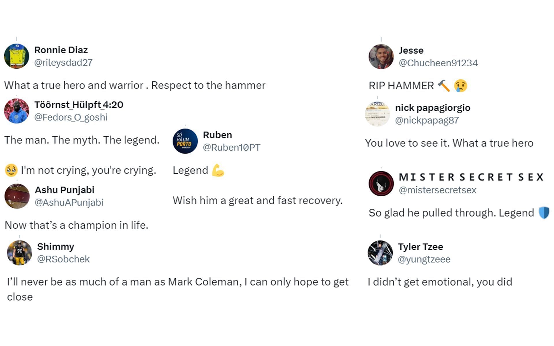 Fan reactions to Mark Coleman&#039;s video