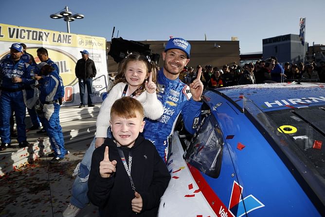 Kyle Larson, wife Katelyn, and family celebrate International Women’s Day in unique manner