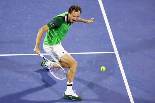 Daniil Medvedev at the 2024 Dubai Tennis Championships.