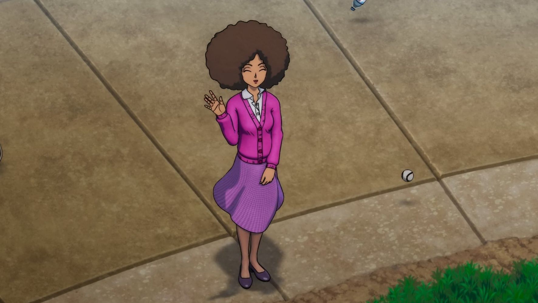 Janet, as seen in the anime (Image via Toei Animation)