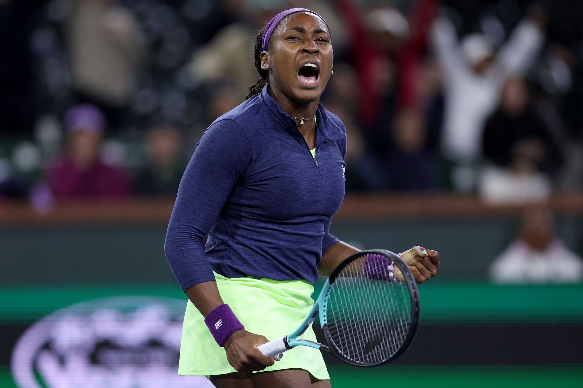 Coco Gauff at the 2024 BNP Paribas Open in Indian Wells, California - Getty Images