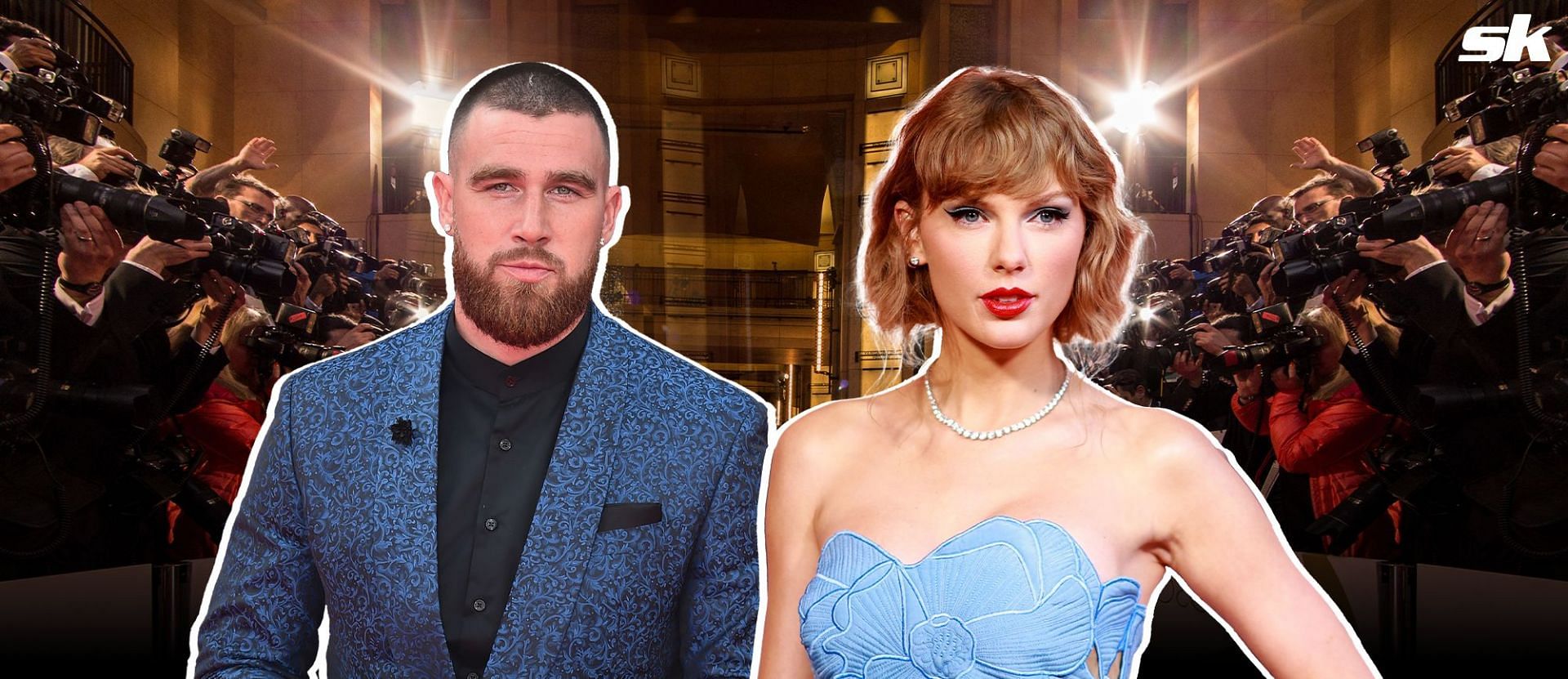 Travis Kelce and Taylor Swift were able to evade cameras whiule they attended an exclusive Oscars party.