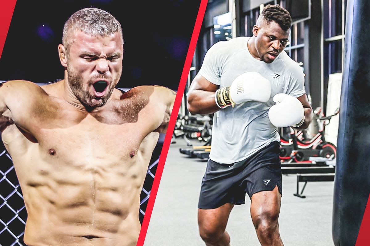 Anatoly Malykhin and Francis Ngannou - Photo by ONE Championship