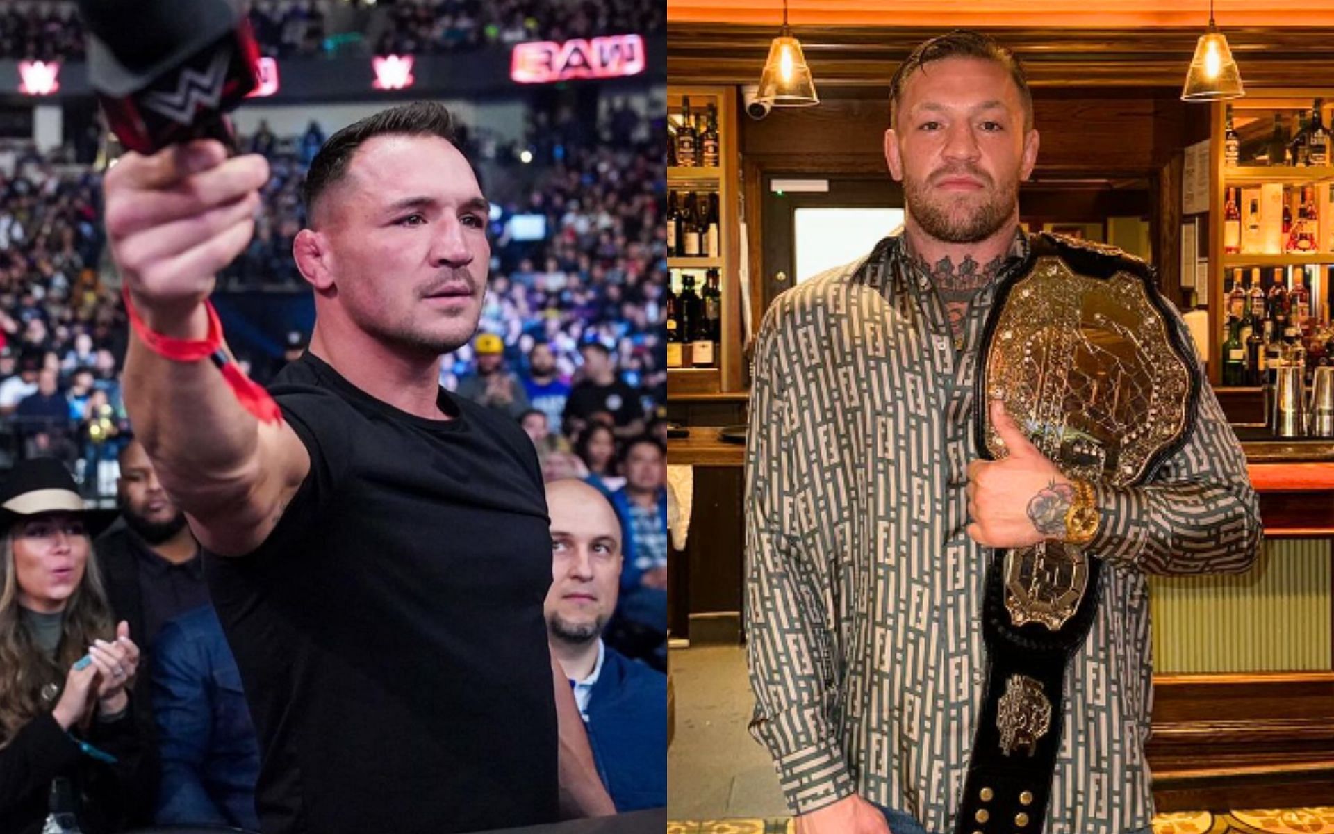 Michael Chandler (left) blasted by lightweight contender for &quot;waiting his whole life&quot; for Conor McGregor (right) [Images Courtesy: @mikechandlermma and @thenotoriousmma on Instagram]