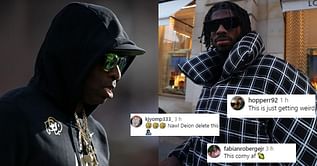 “Just pathetic” - CFB world subtly roasts Deion Sanders’ son Shedeur Sanders for unique practice session by the private jet