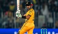 Babar Azam in action (credit: X / PeshawarZalmi)