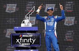$65M NASCAR star shares candid moment with Kyle Larson's daughter at COTA Xfinity race