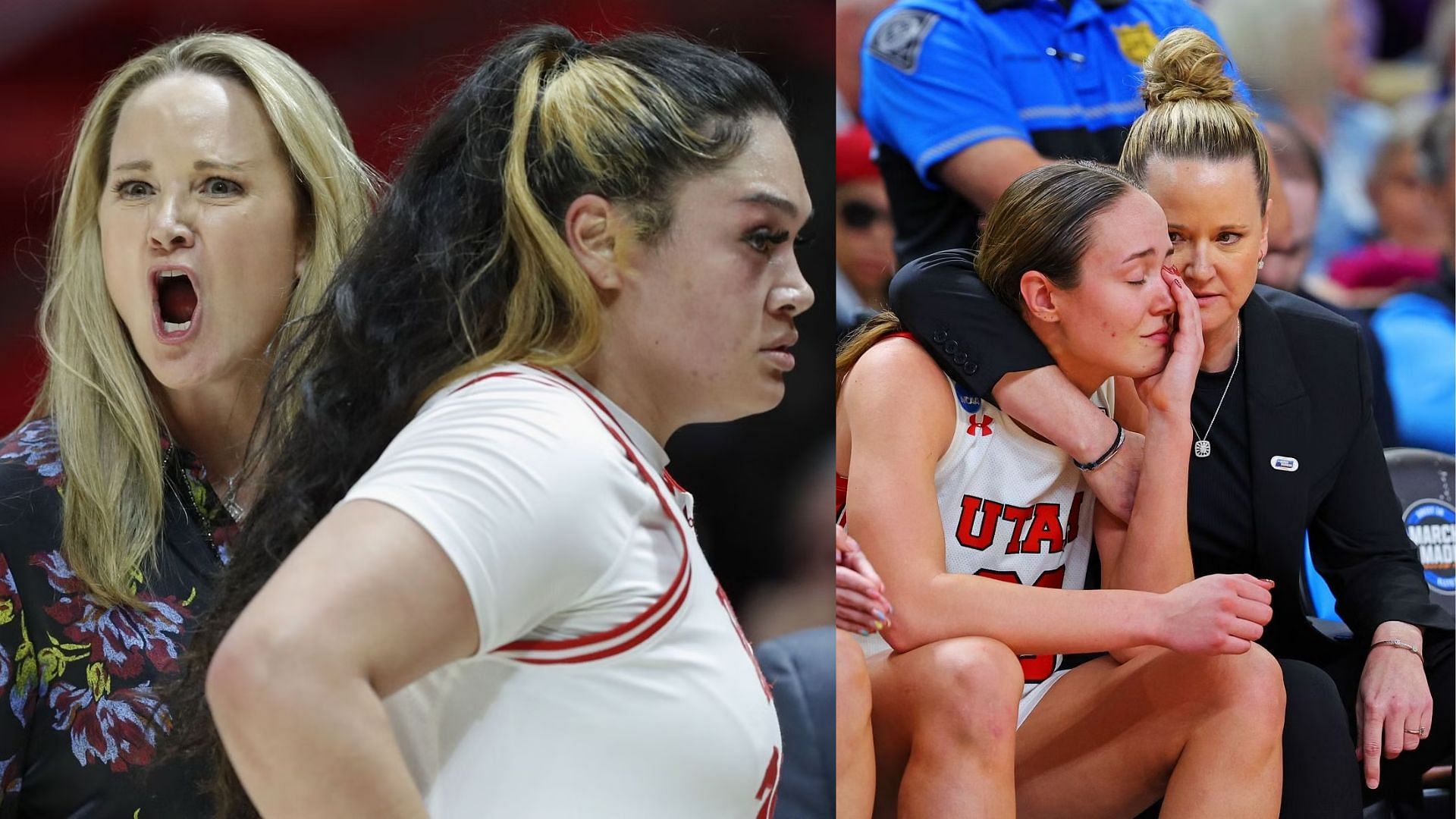 Utah head coach Lynne Roberts reacts to racial remarks.