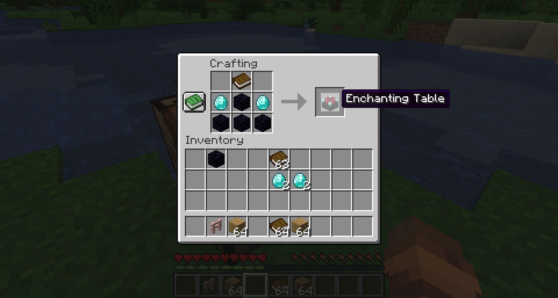 Enchanting tables can be quite expensive early on (Image via Mojang)