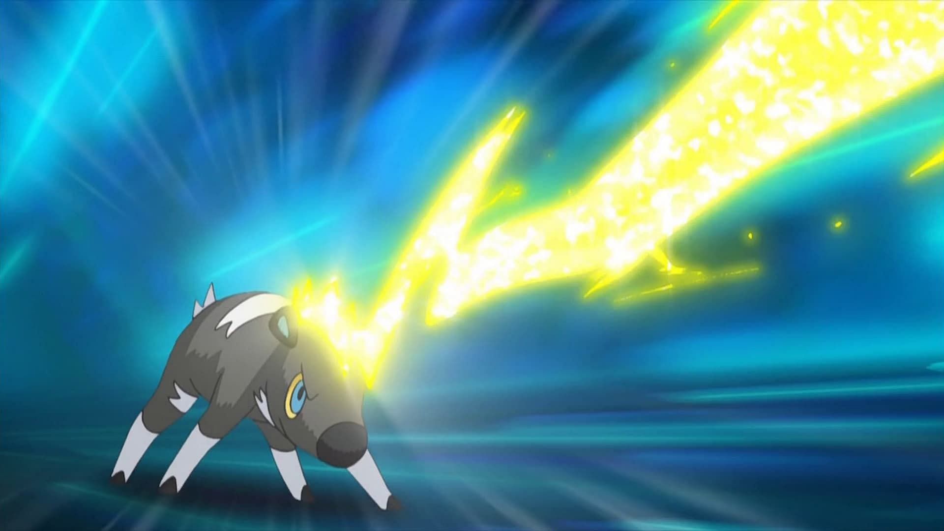 Blitzle using Shock Wave in the anime (image via The Pokemon Company)