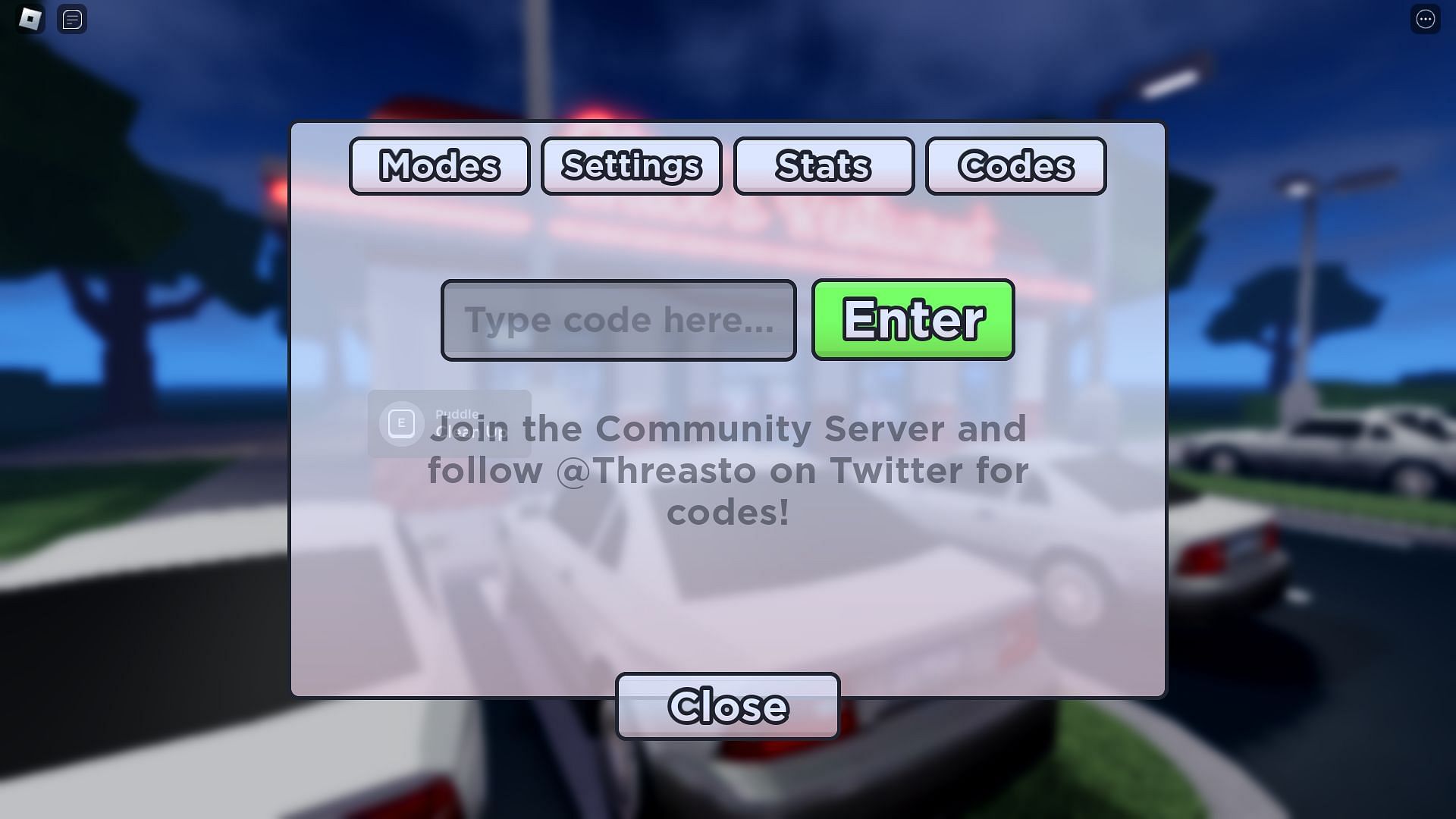 Active codes for Dysfunctional Diner (Image via Roblox)
