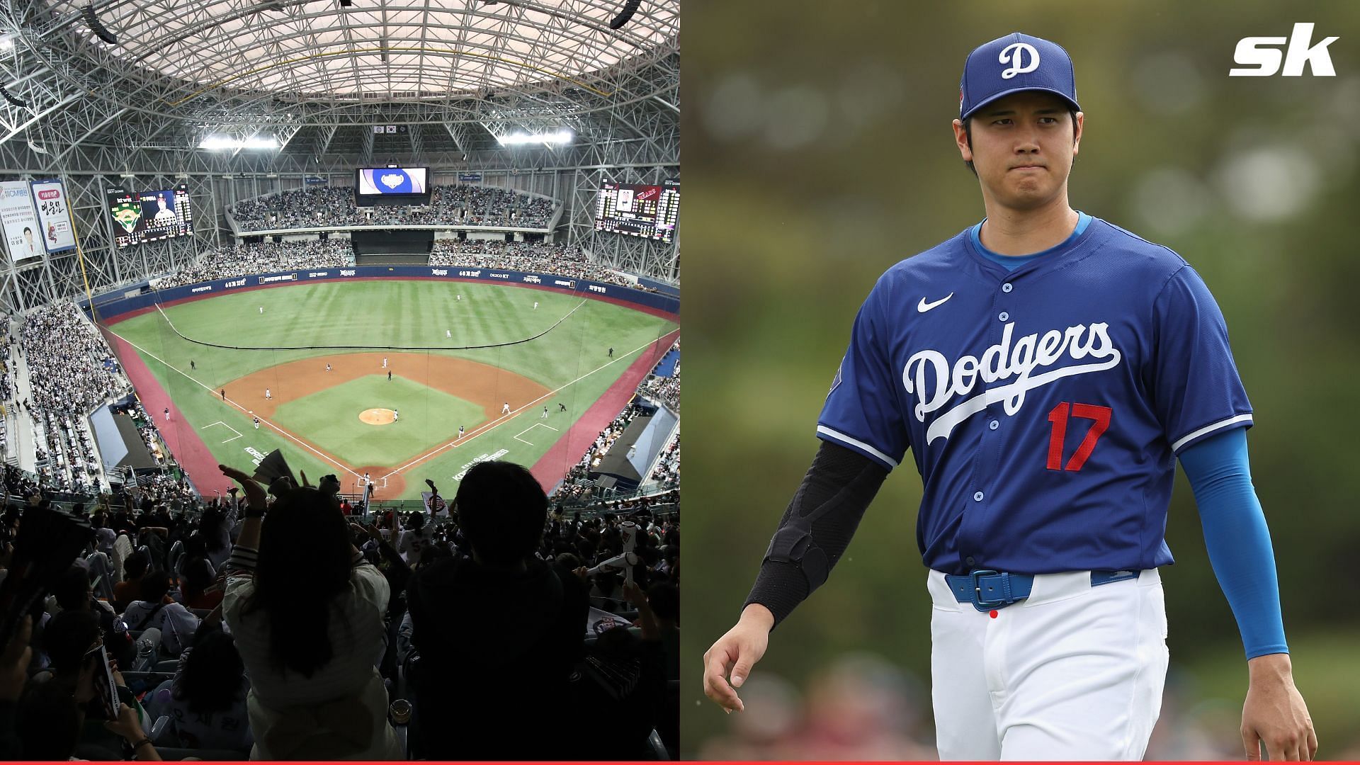 Shohei Ohtani shared some snaps of the Gocheok Sky Dome in Seoul days before the Dodgers take to its surface