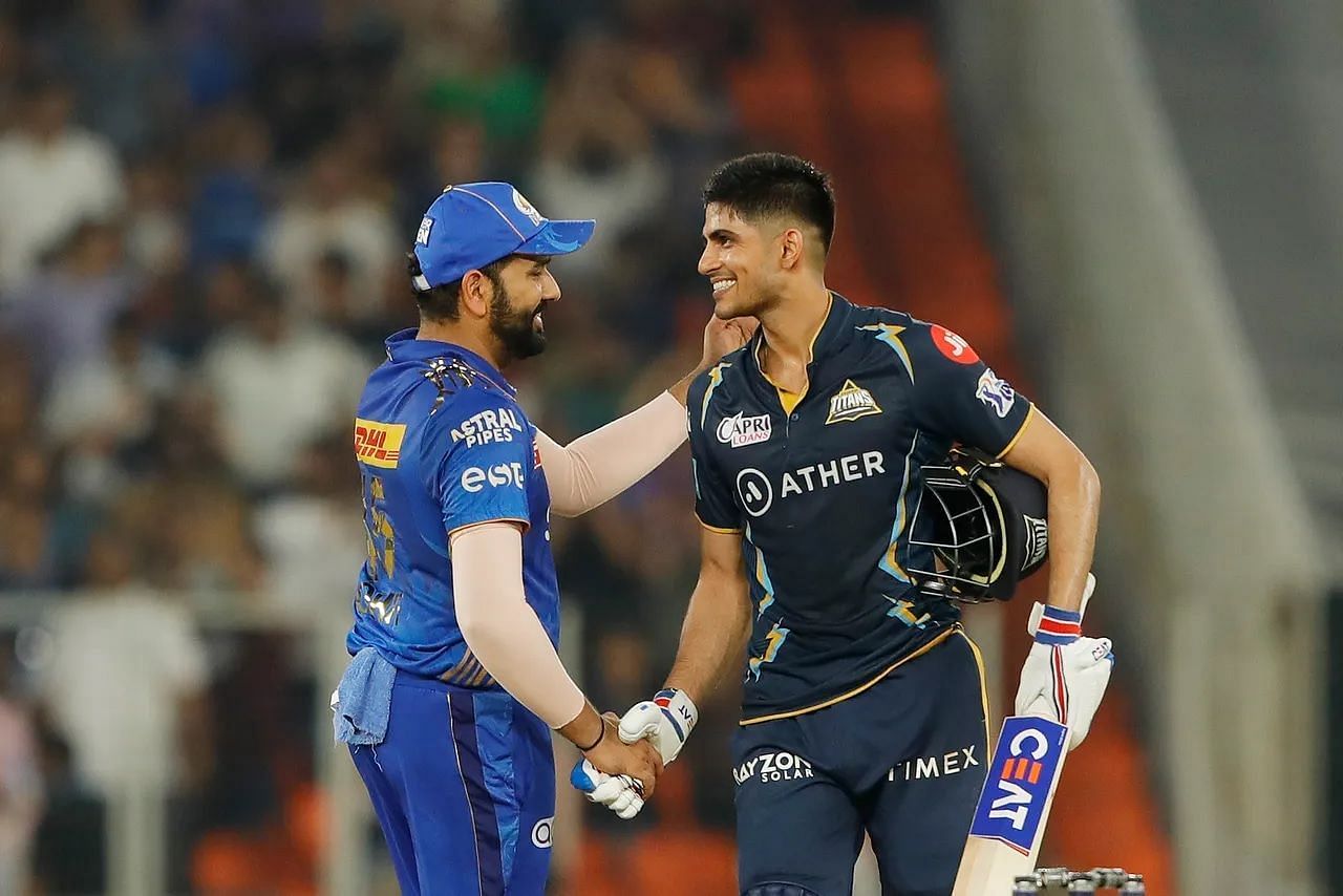 Rohit Sharma (left) and Shubman Gill will likely open for their respective franchises. [P/C: iplt20.com]