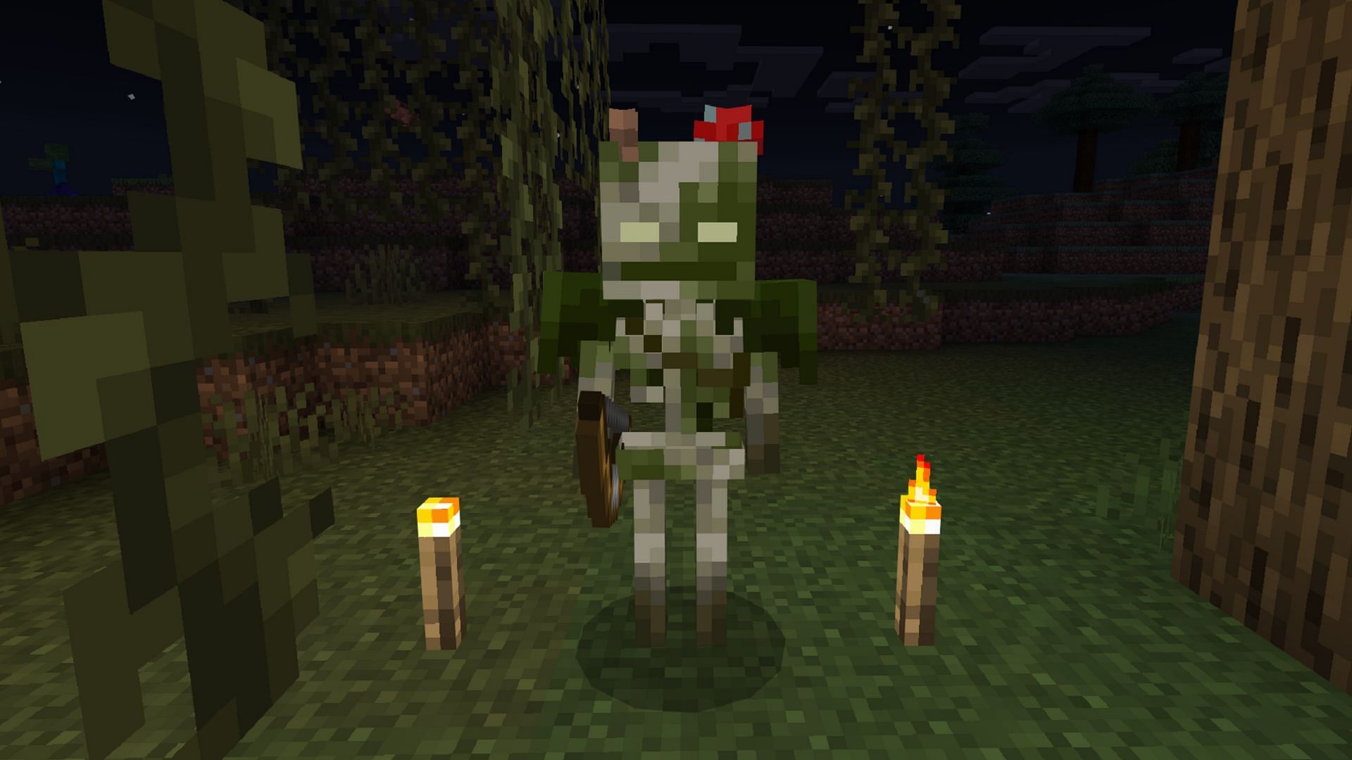 Minecraft&#039;s bogged mob has a new model and function. (Image via Mojang)