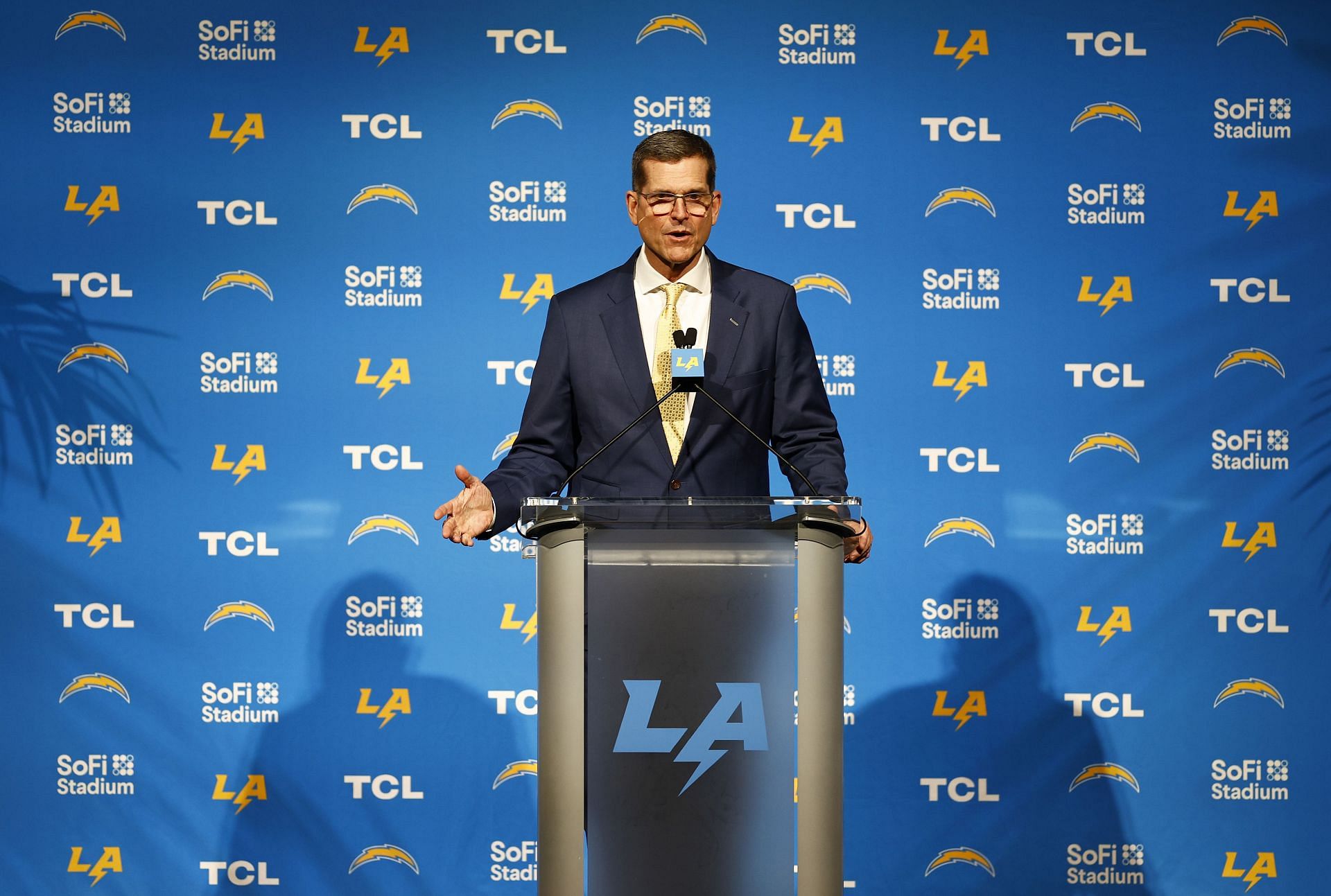 Los Angeles Chargers Introduce Jim Harbaugh As Head Coach