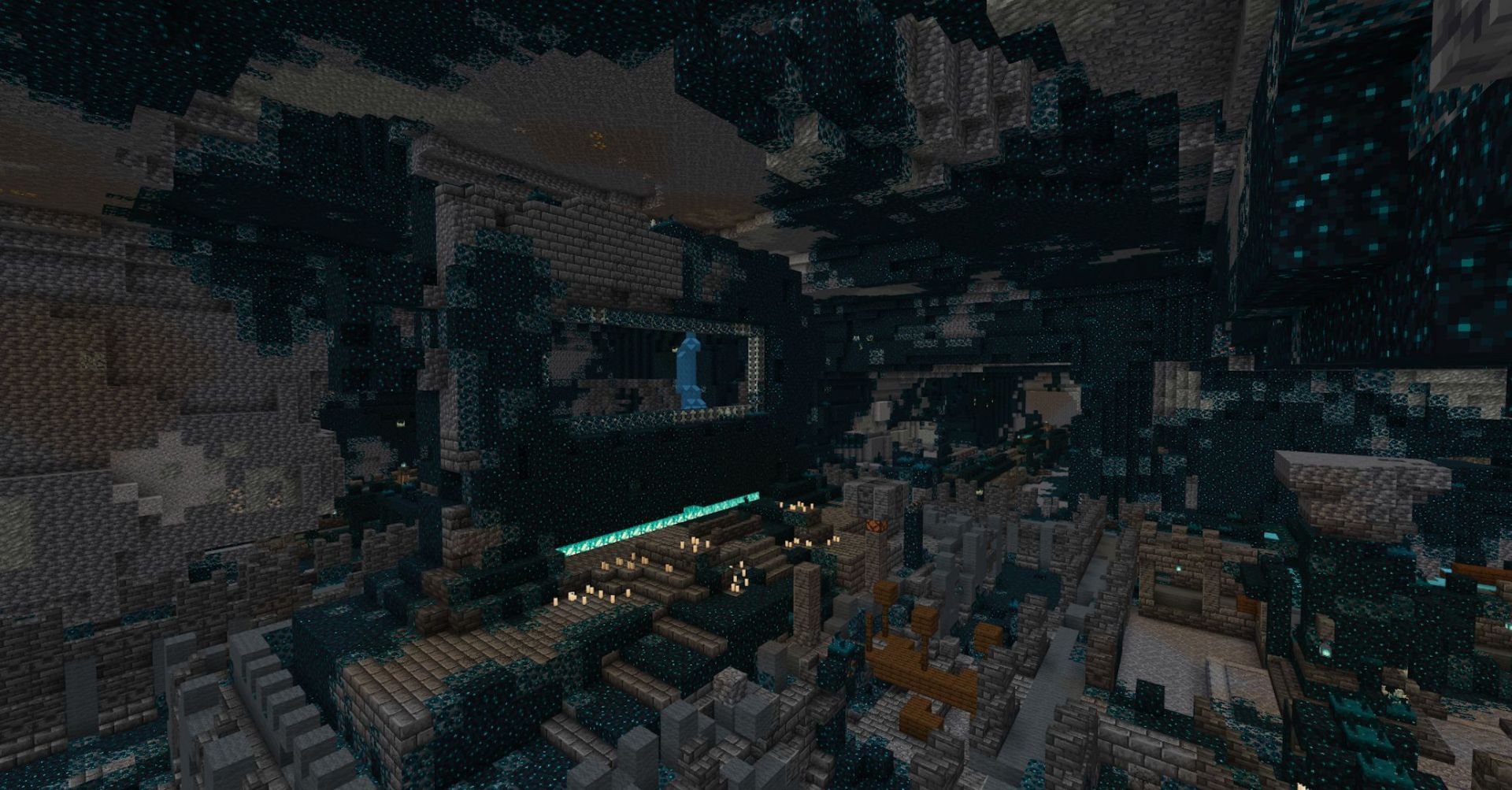 Ancient cities may not be the deadliest, but they should still be handled with caution (Image via Mojang)