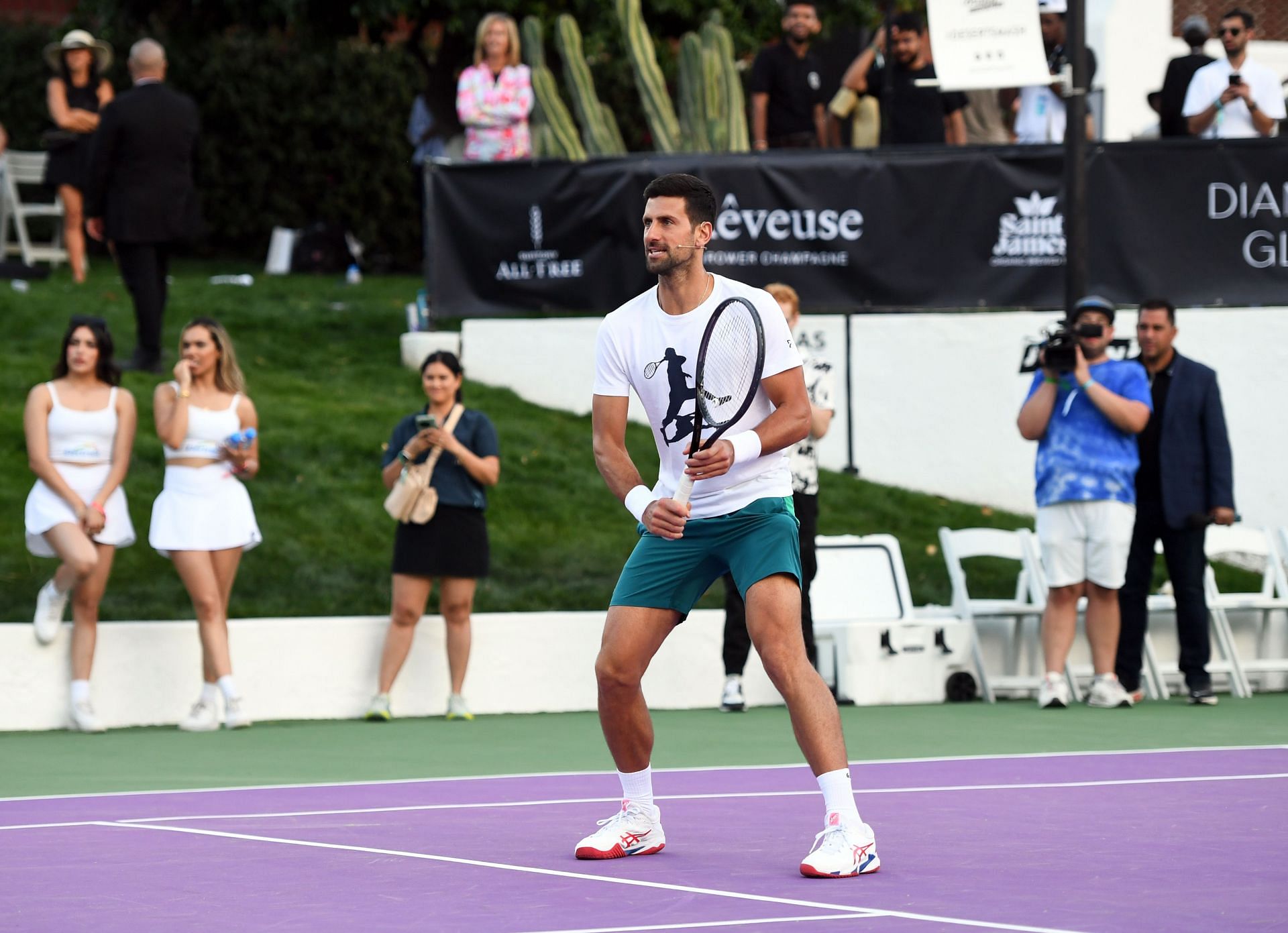 Novak Djokovic at the 20th Annual Desert Smash hosted by Charlize Theron