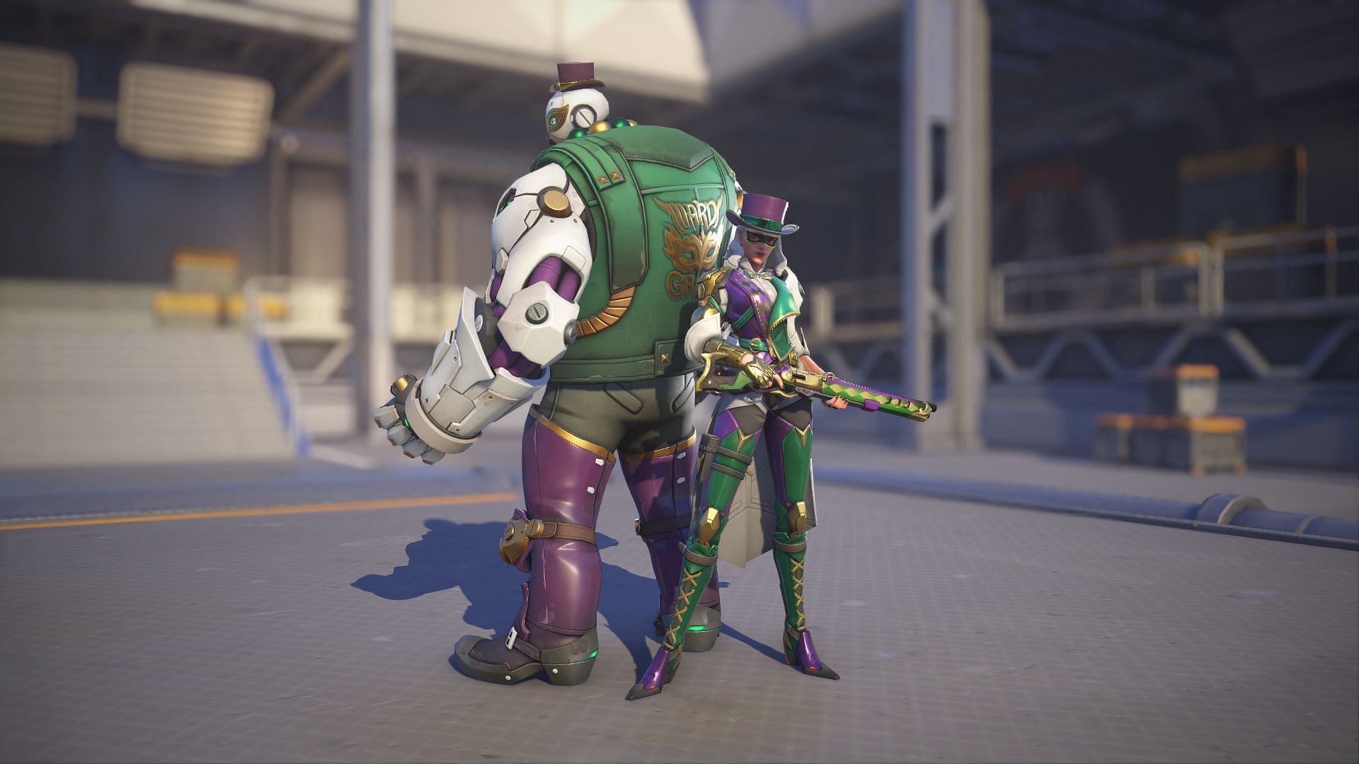 Mardi Gras skin as seen in the game (Image via Blizzard Entertainment)