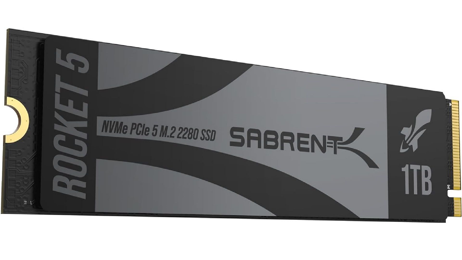 SABRENT NVMe M.2 1TB Gen 5 SSD (Image via Sabrent/Amazon)