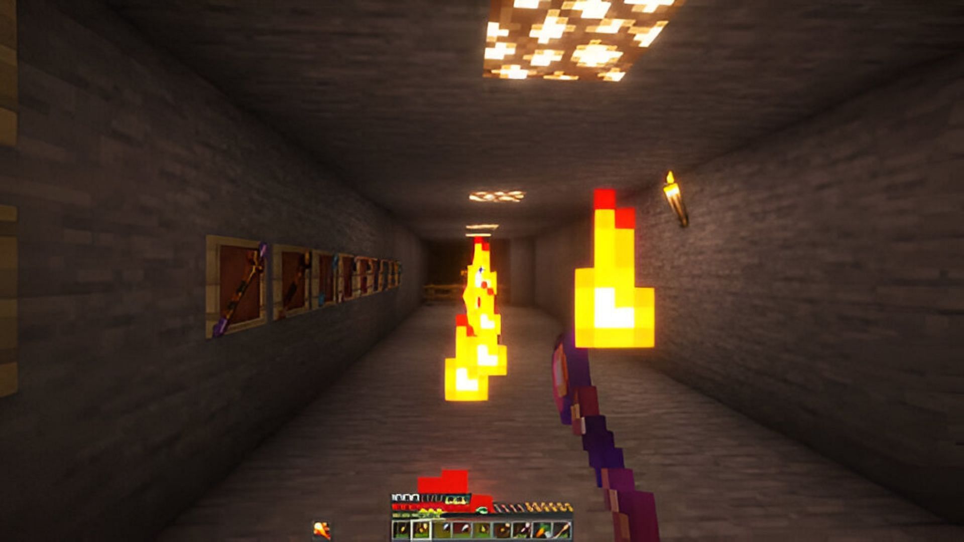 The Minecraft mod Wizards introduces a great RPG-styled magical experience (Image via Jangro/YouTube)