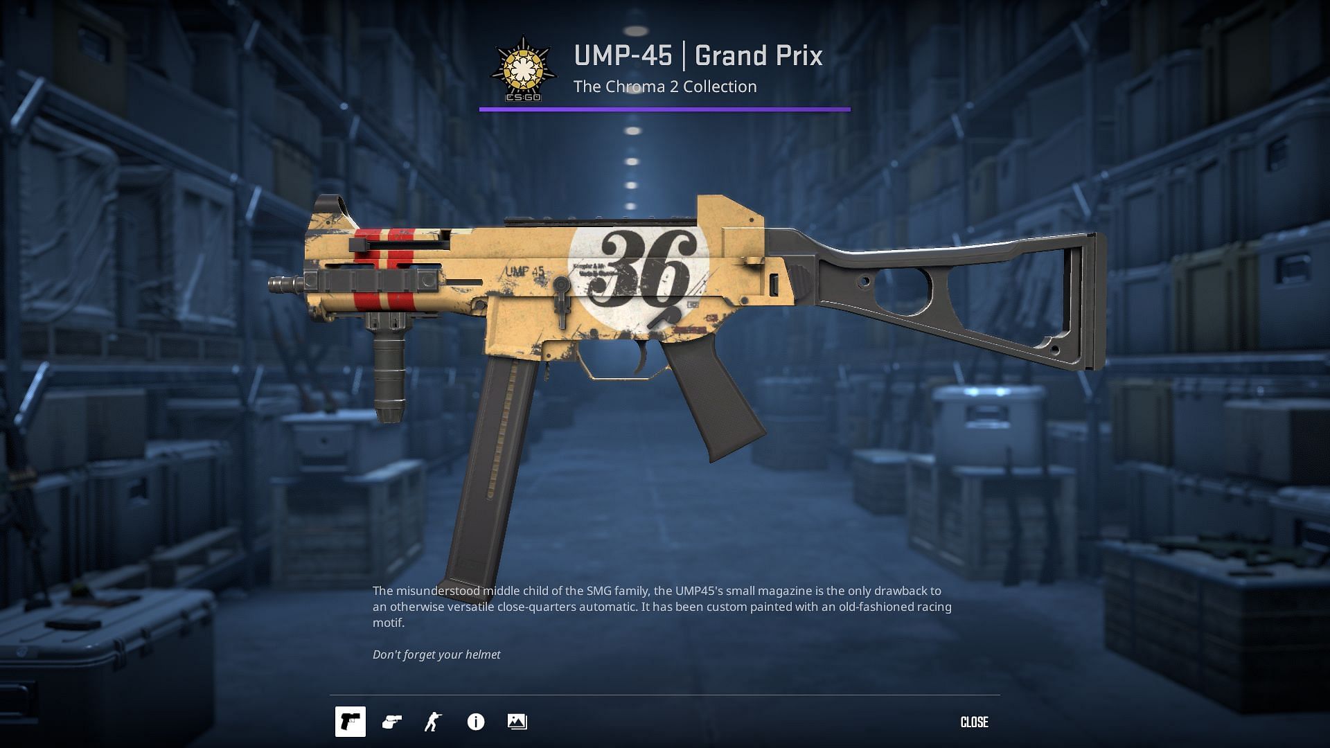 UMP-45 Grand Prix (Image via Valve)