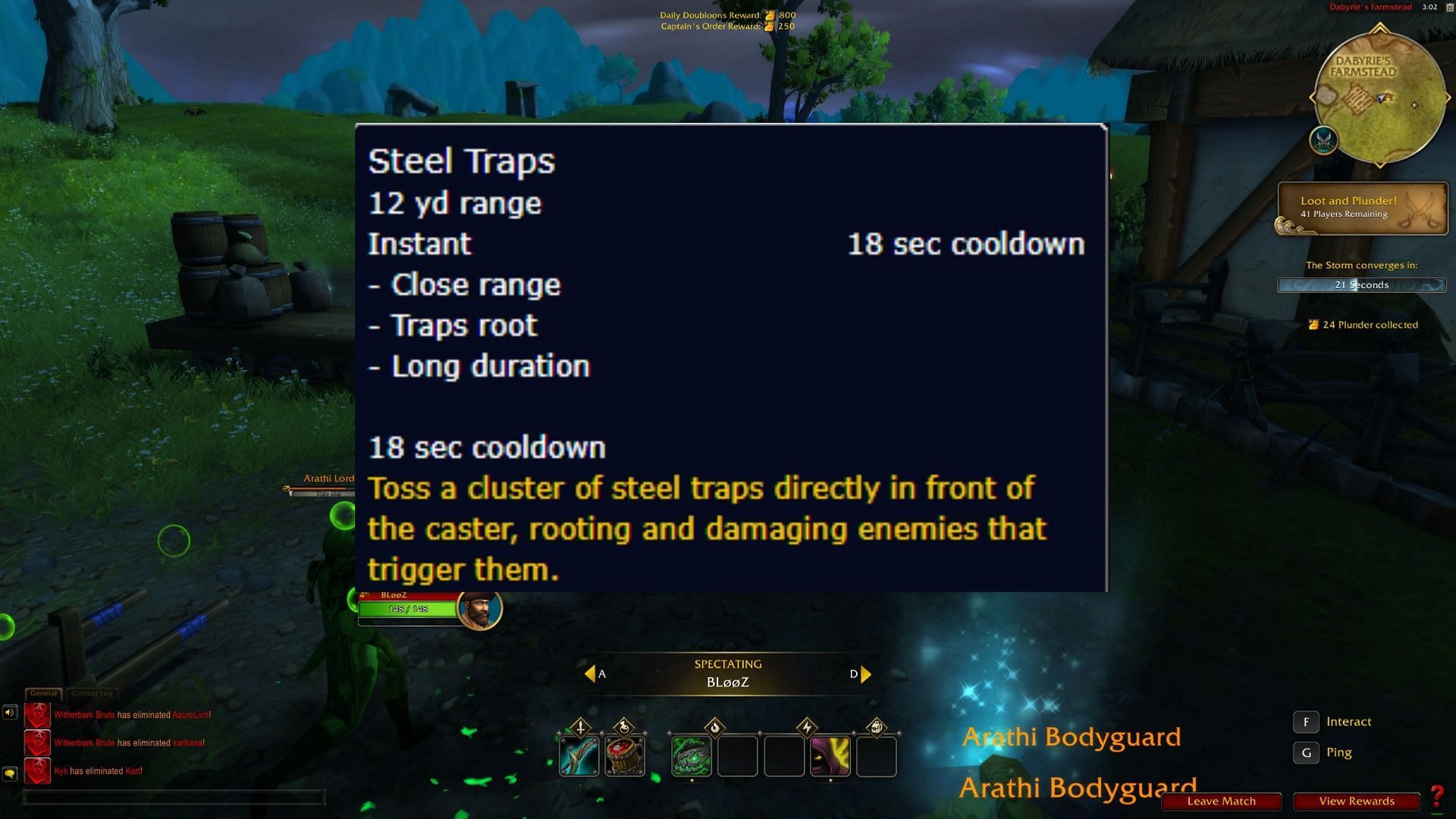 Steel Traps in WoW (Image via Blizzard Entertainment)