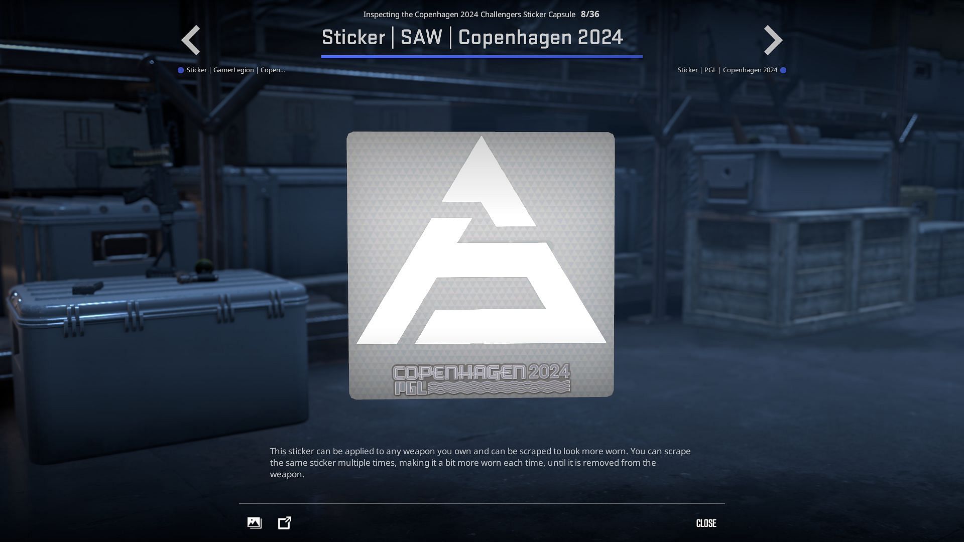 SAW sticker (Image via Valve)