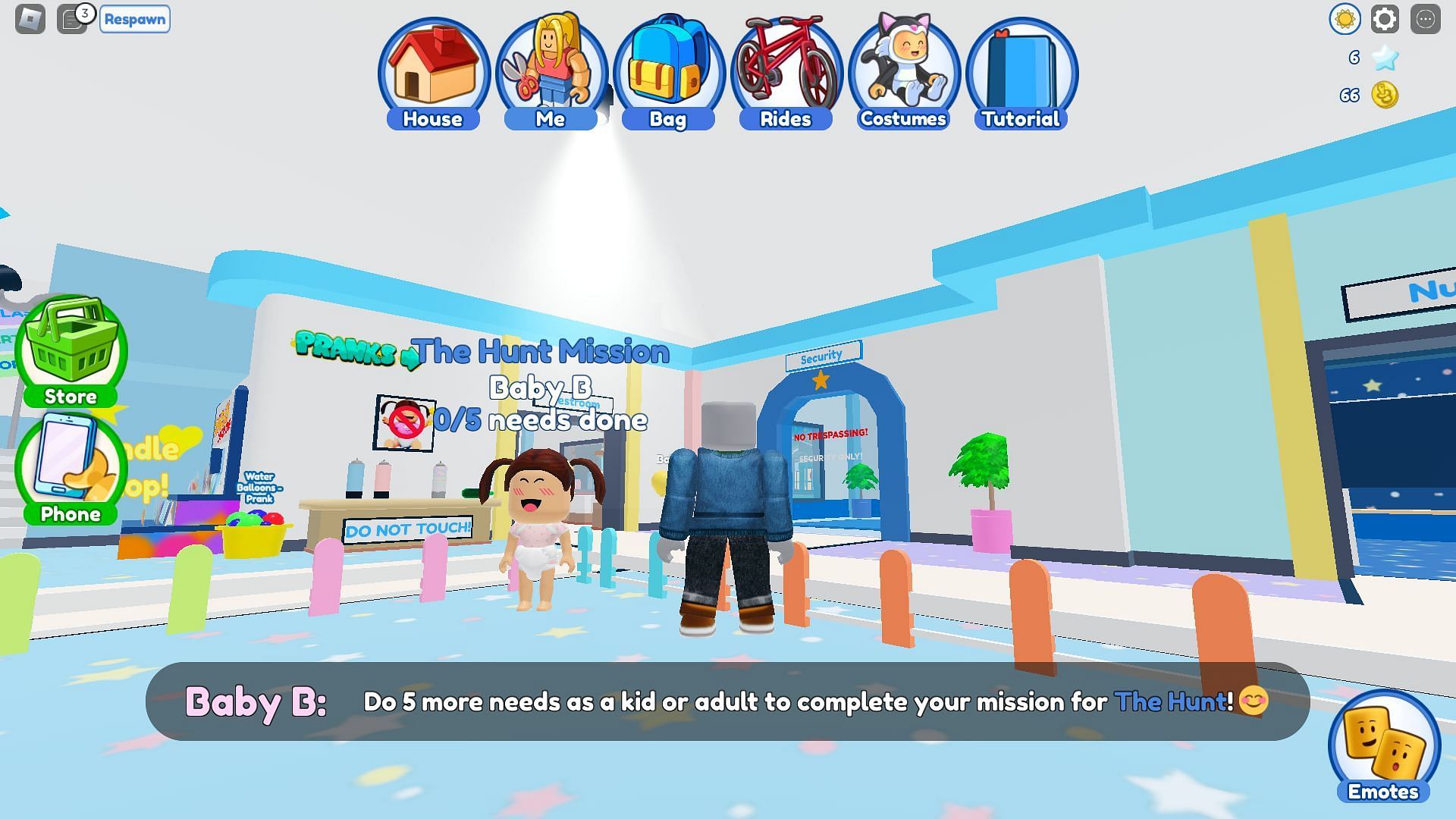 Activating The Hunt mission for Twilight Daycare (Image via Roblox)