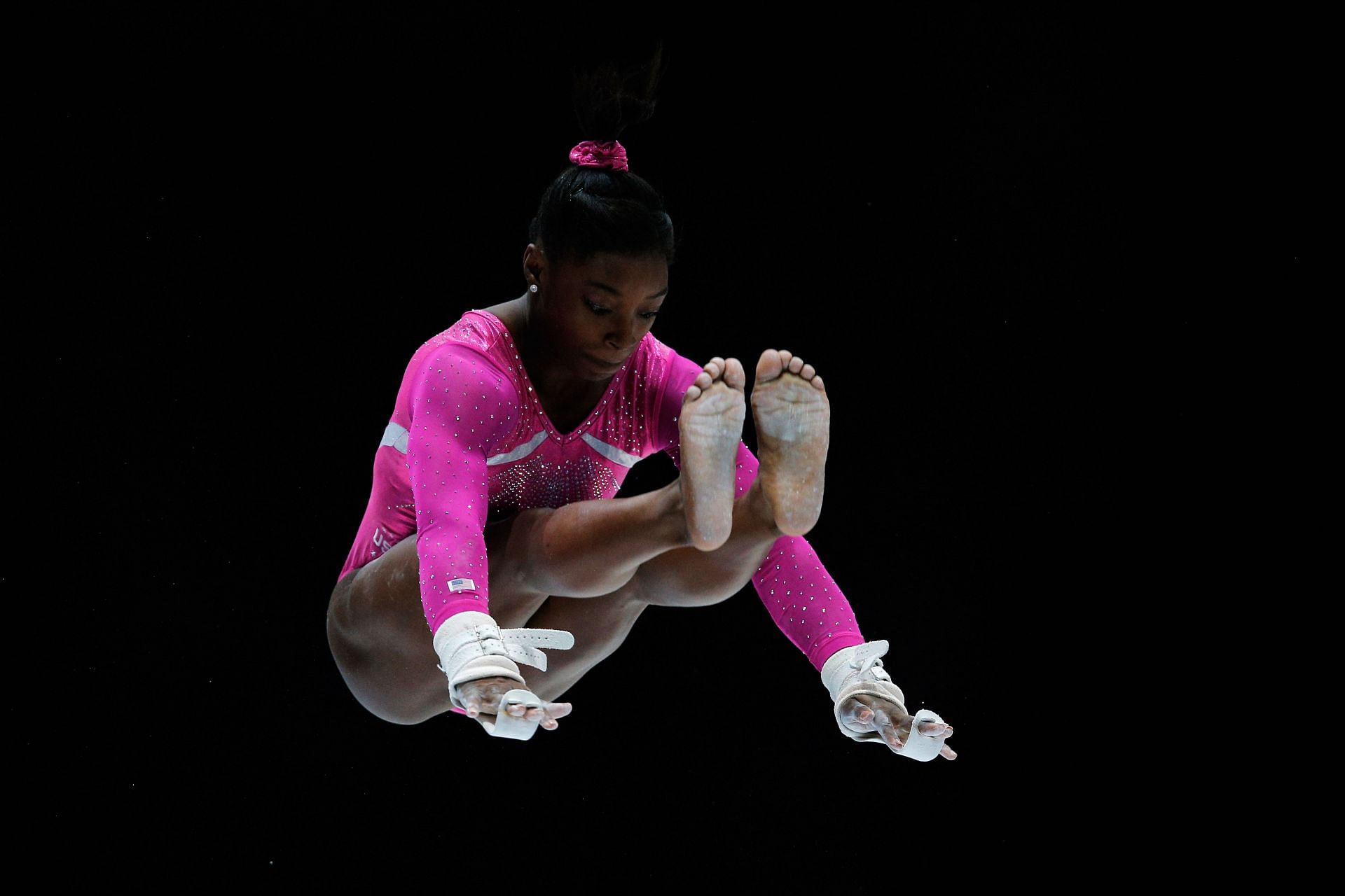 Simone Biles during the Women&#039;s All-Round Final on Day Five of the Artistic Gymnastics World Championships Belgium 2013. (Photo by Dean Mouhtaropoulos/Getty Images)