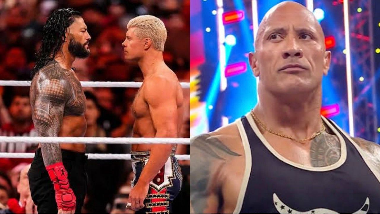 WWE सुपरस्टार्स रोमन रेंस, कोडी रोड्स और द रॉक