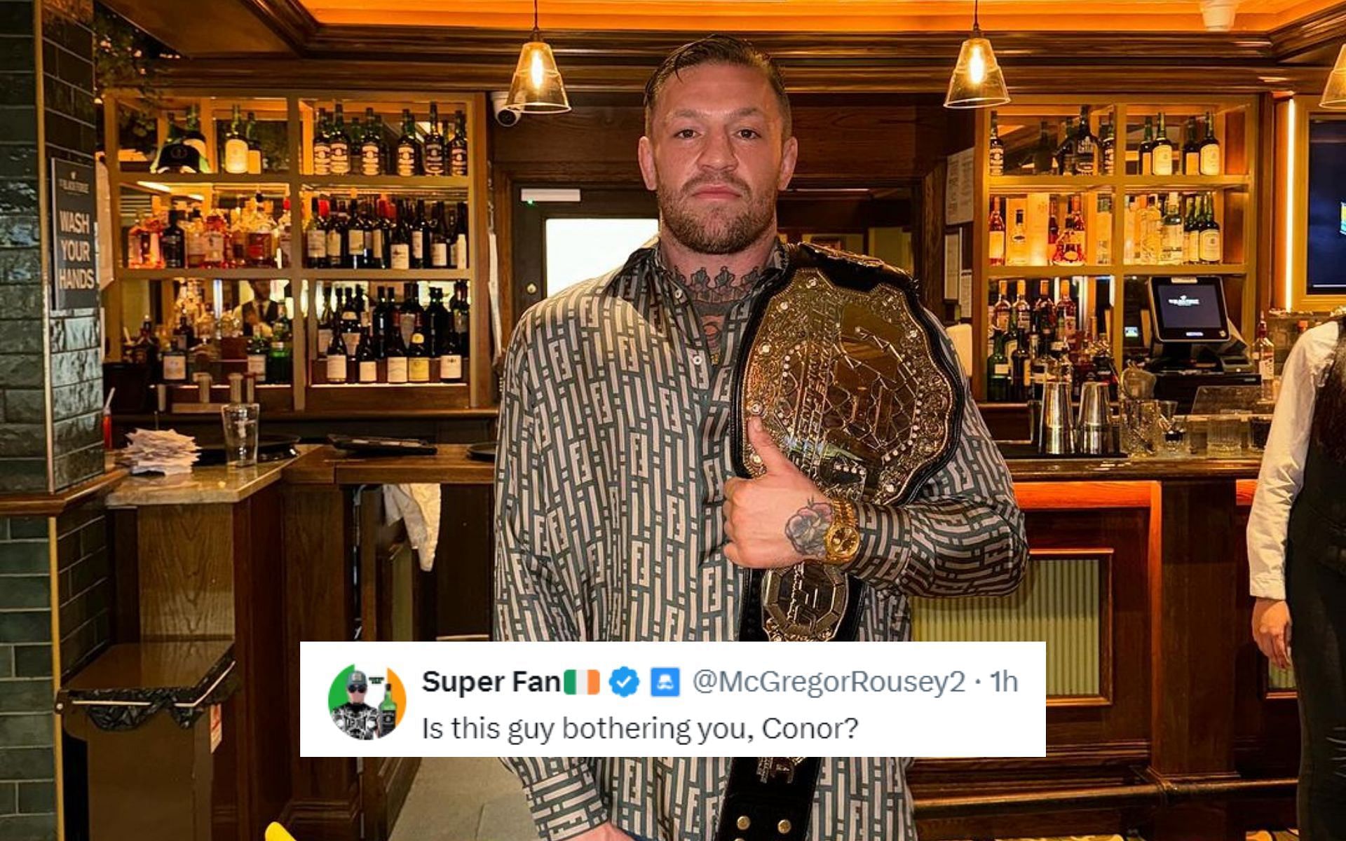 Fans react to Conor McGregor getting bothered by his namesake [Image via: @thenotoriousmma on Instagram]