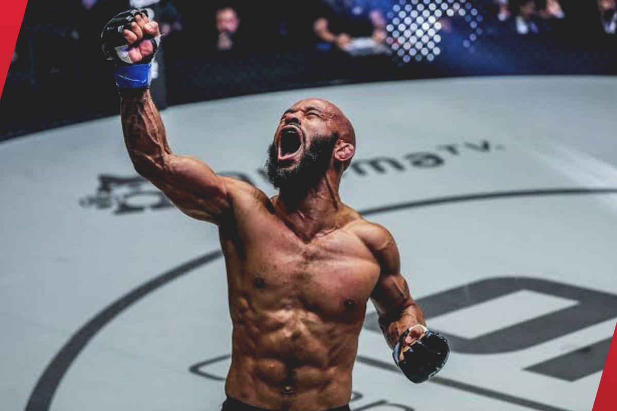 Demetrious Johnson celebrating a victory [Photo via: ONE Championship]