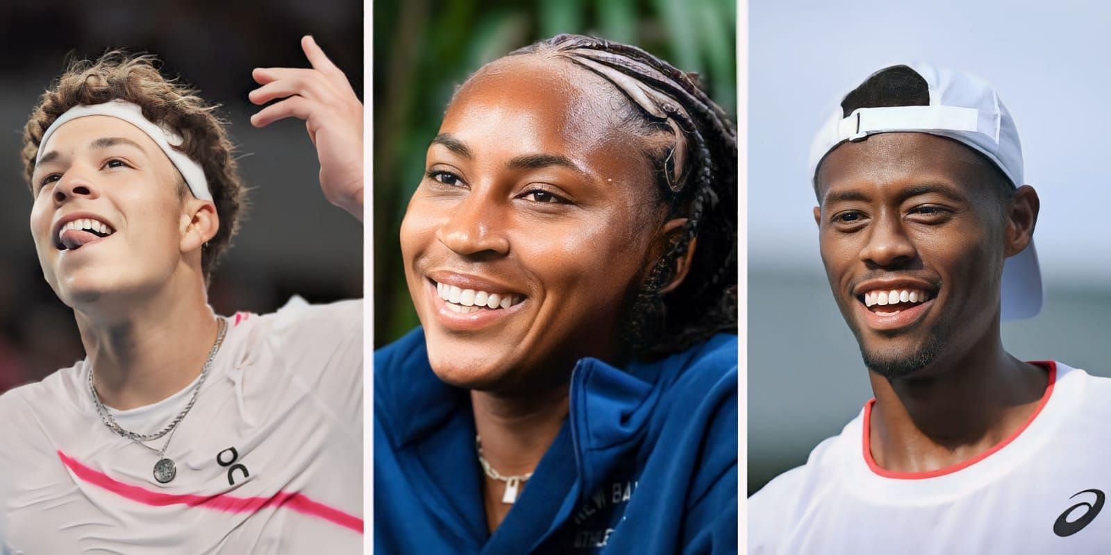 Coco Gauff, Ben Shelton, and Christopher Eubanks hang out