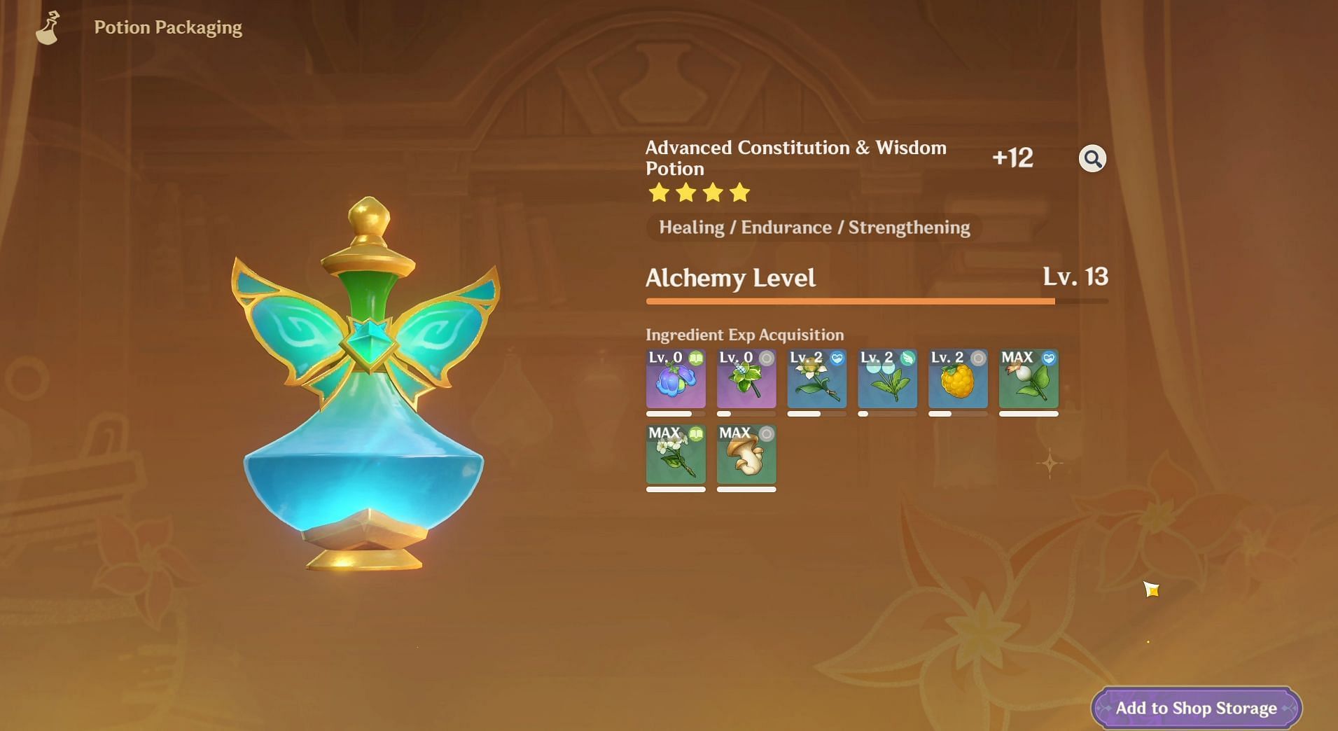 Make a potion with more than 1 efficacy (Image via HoYoverse)