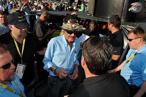 Richard Petty visits Richmond during the Toyota Owners 400.