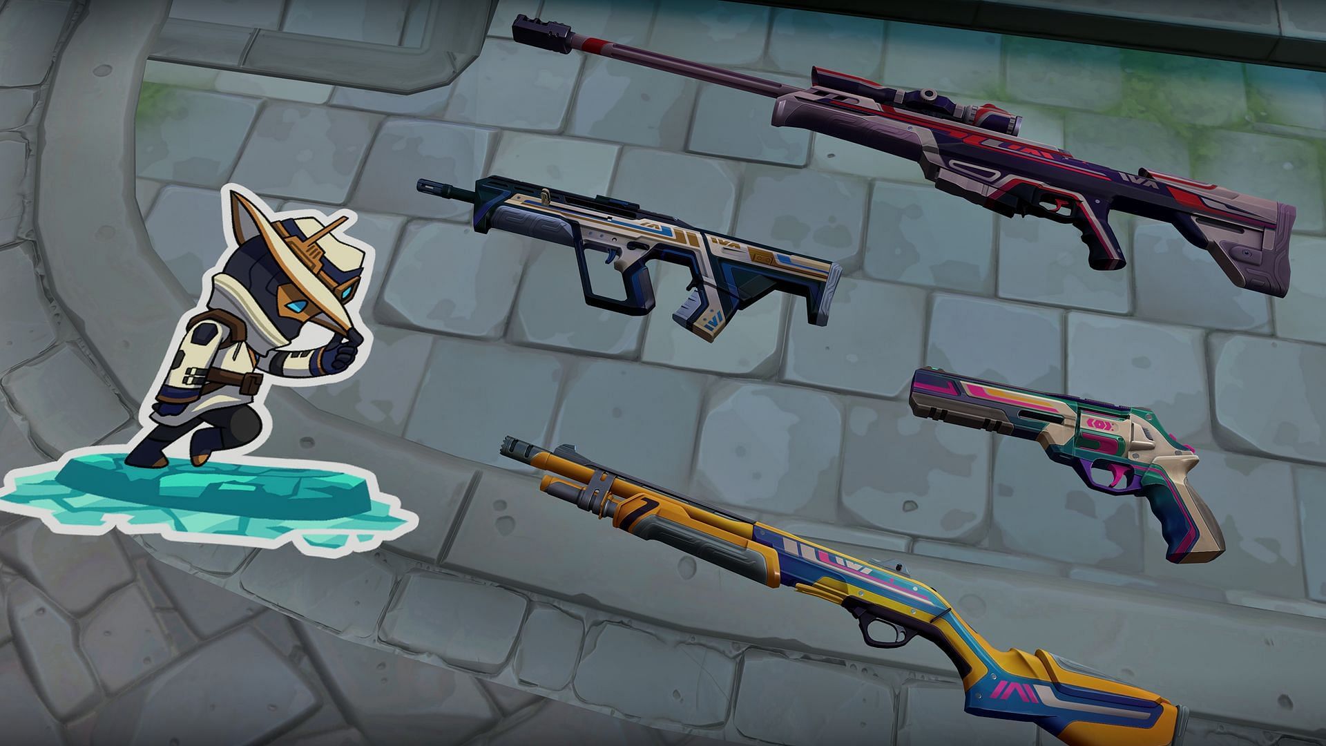All the Battlepass rewards in Valorant Episode 8 Act 2 (Image via Riot Games)