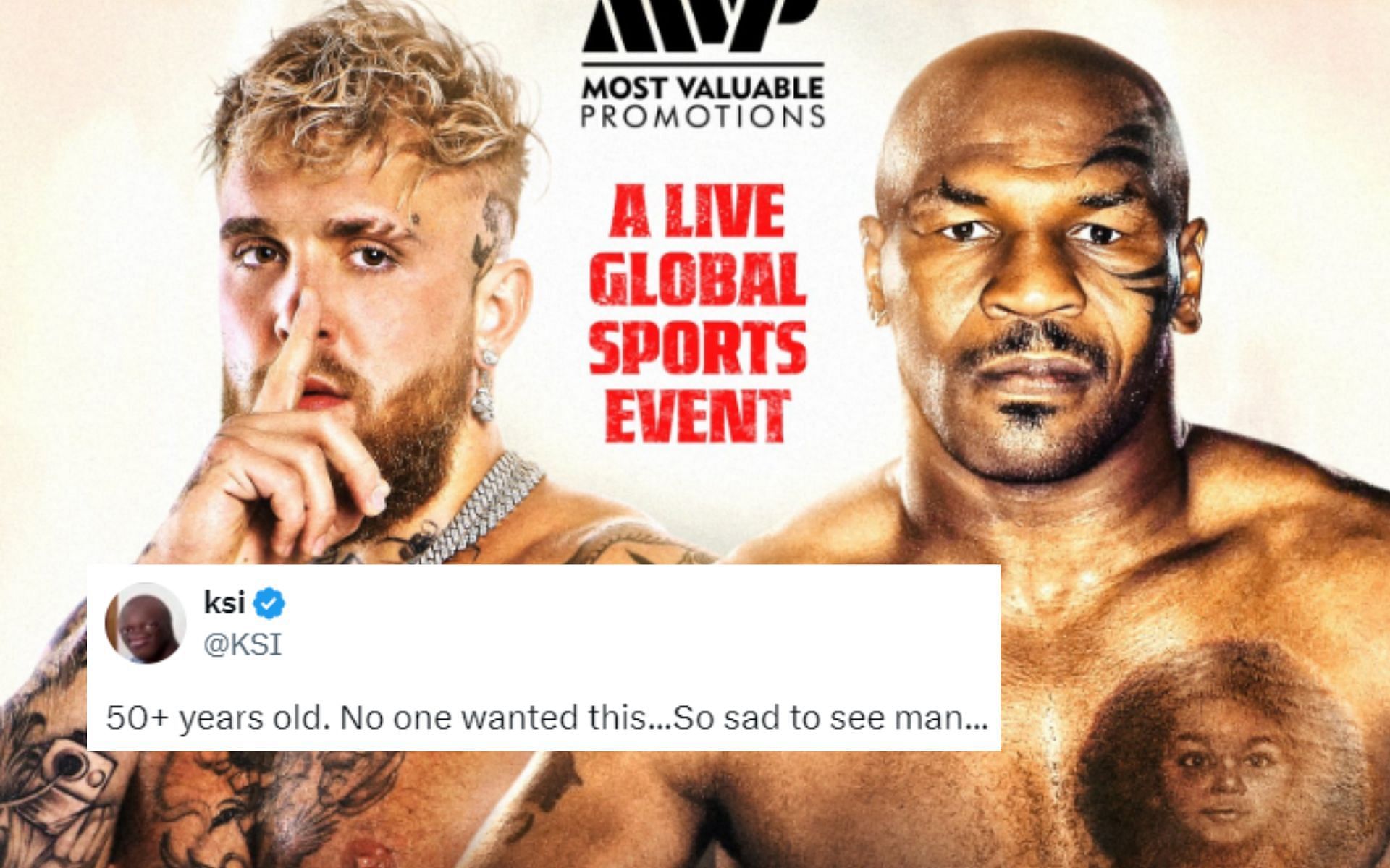 Jake Paul (left) has been an active professional boxer since January 2020, whereas Mike Tyson (right) last competed in a pro boxing match around two decades ago [Image courtesy: @jakepaul on X]