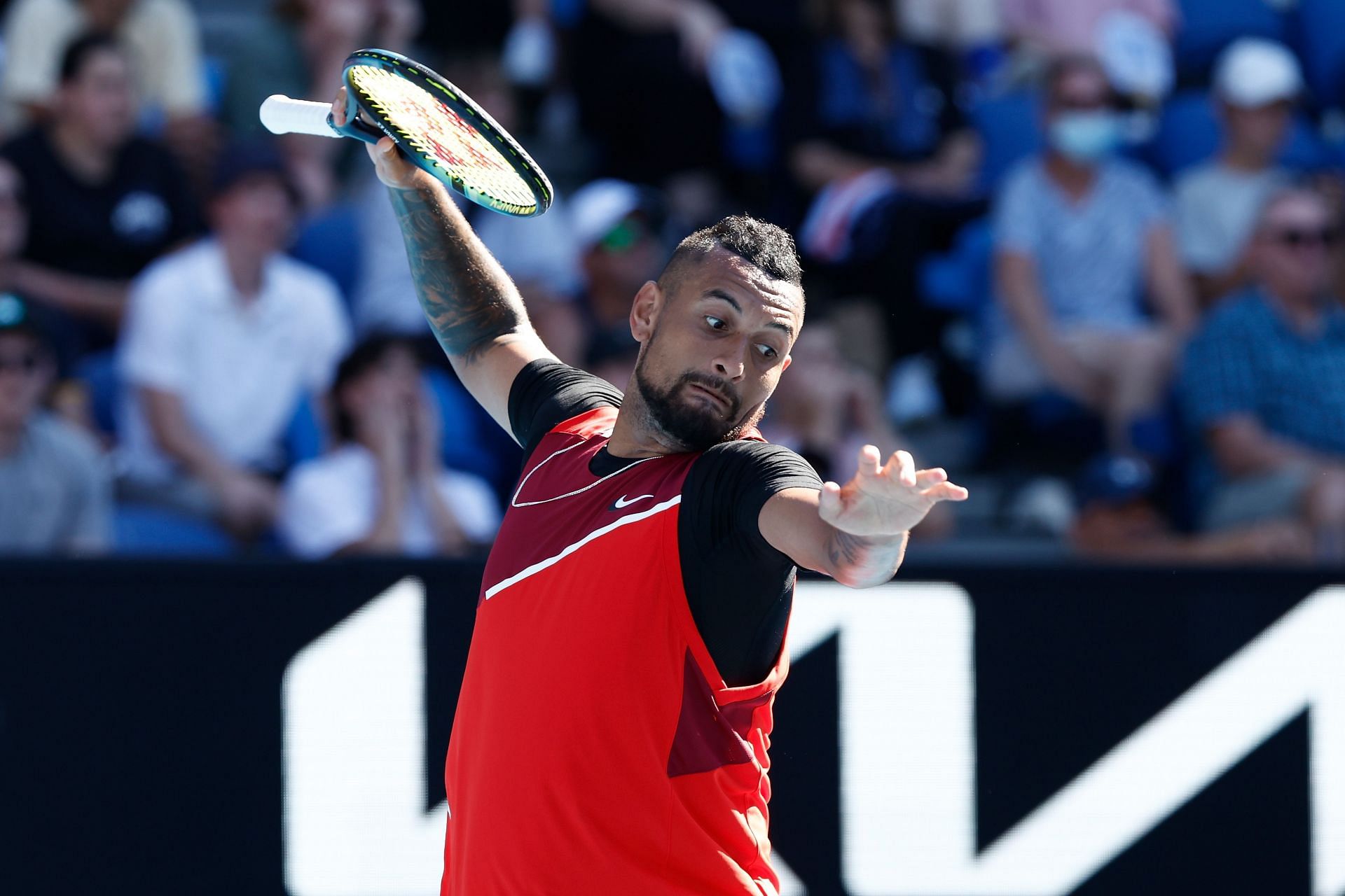 Nick Kyrgios at the 2022 Australian Open