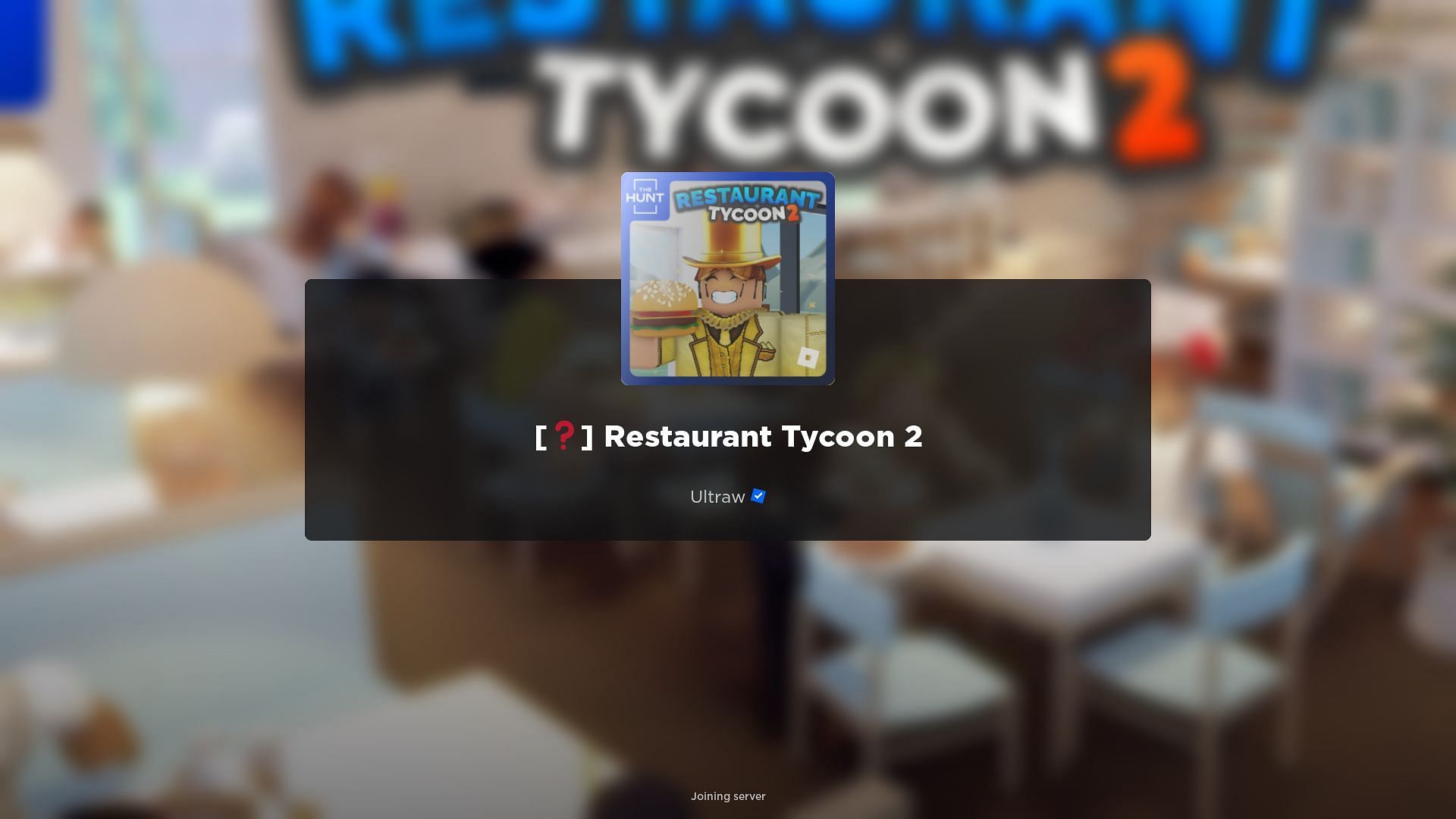 Restaurant Tycoon 2 - Roblox The Hunt: First Edition