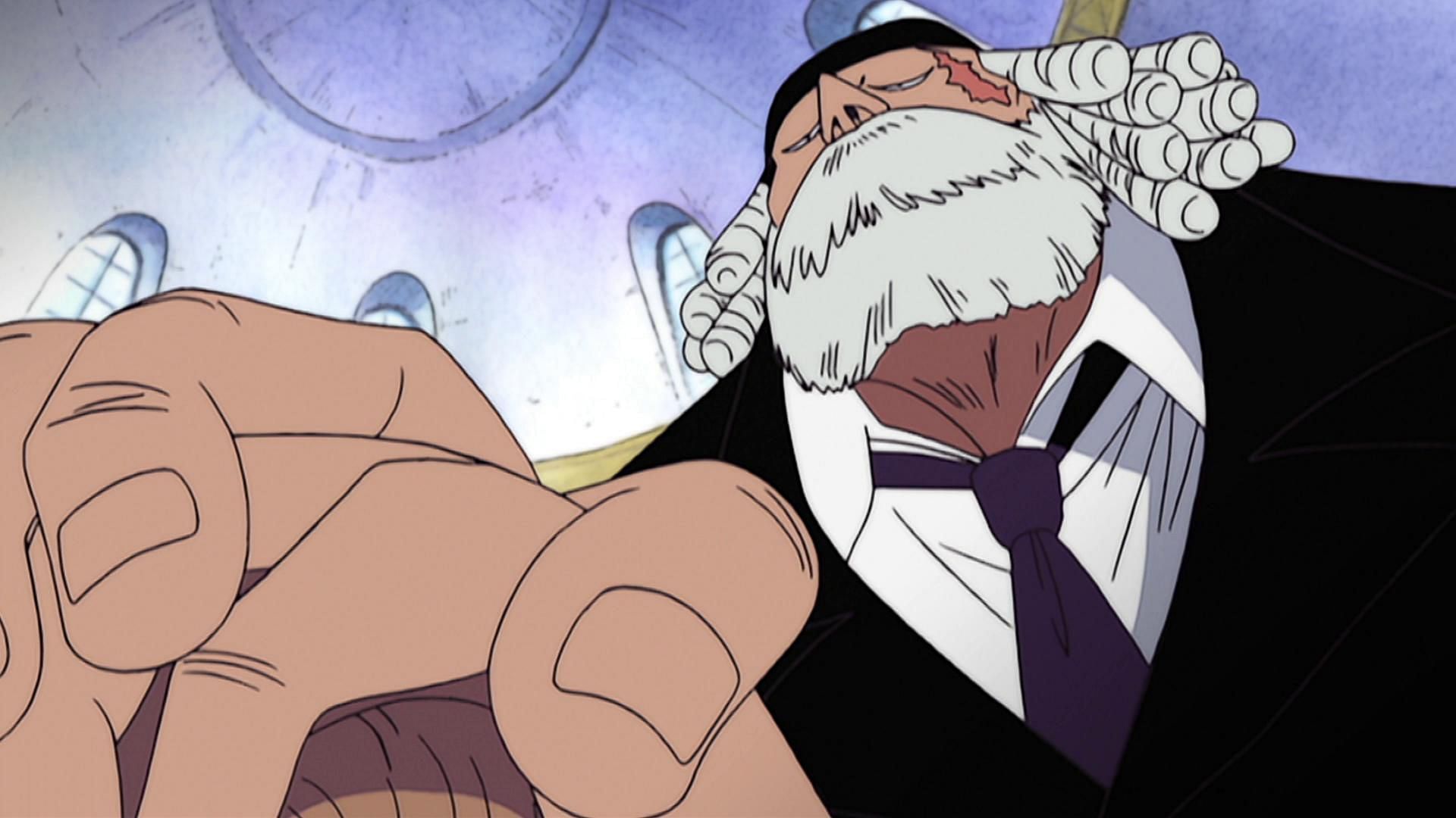 Saint Jaygarcia Saturn as seen in the One Piece anime (Image via Toei Animation)