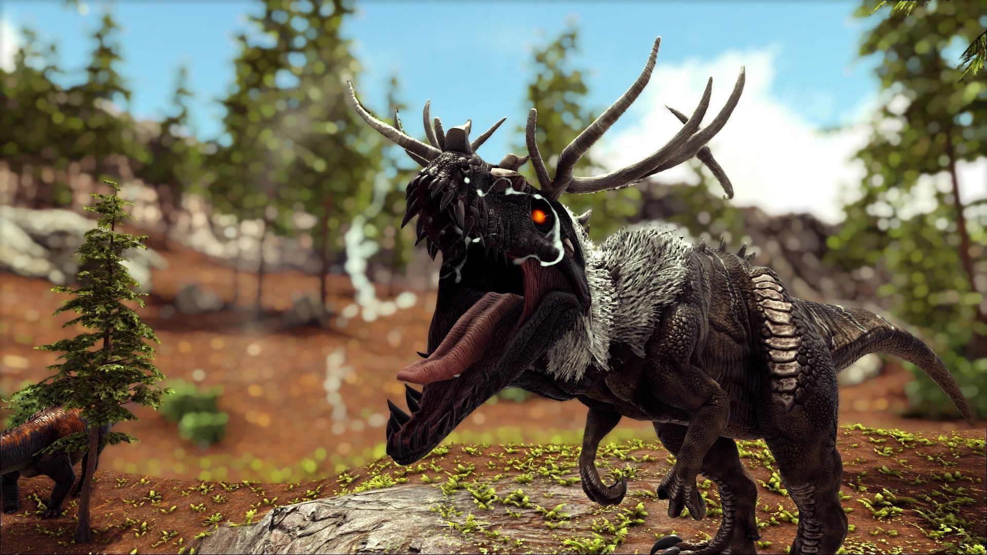 Cornusaurus is a Wendigo-looking dino that is extremely strong (Image via Studio Wildcard)