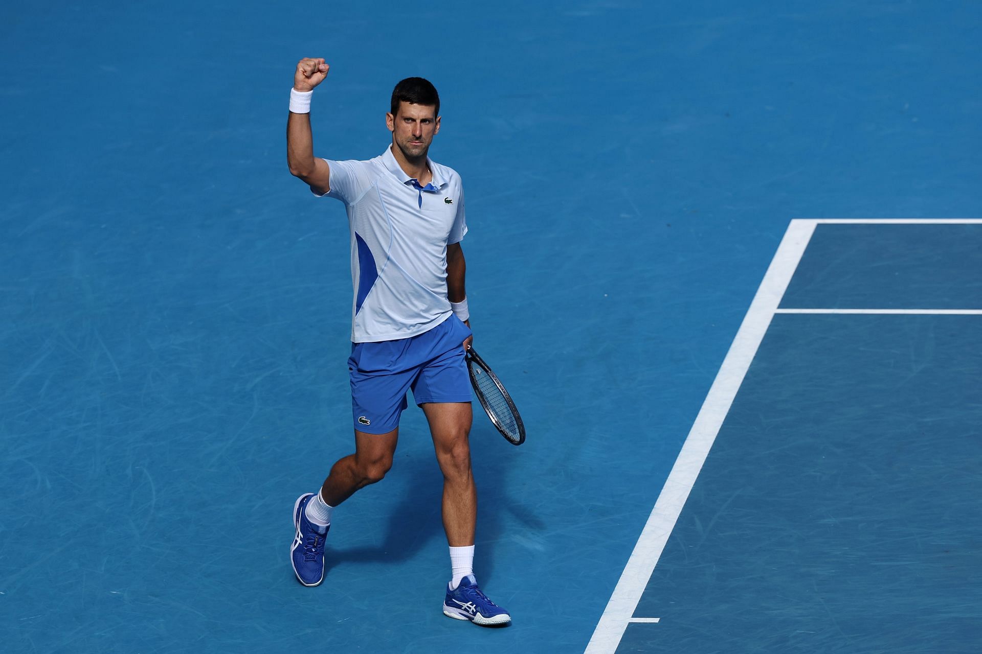 Novak Djokovic at the 2024 Australian Open.
