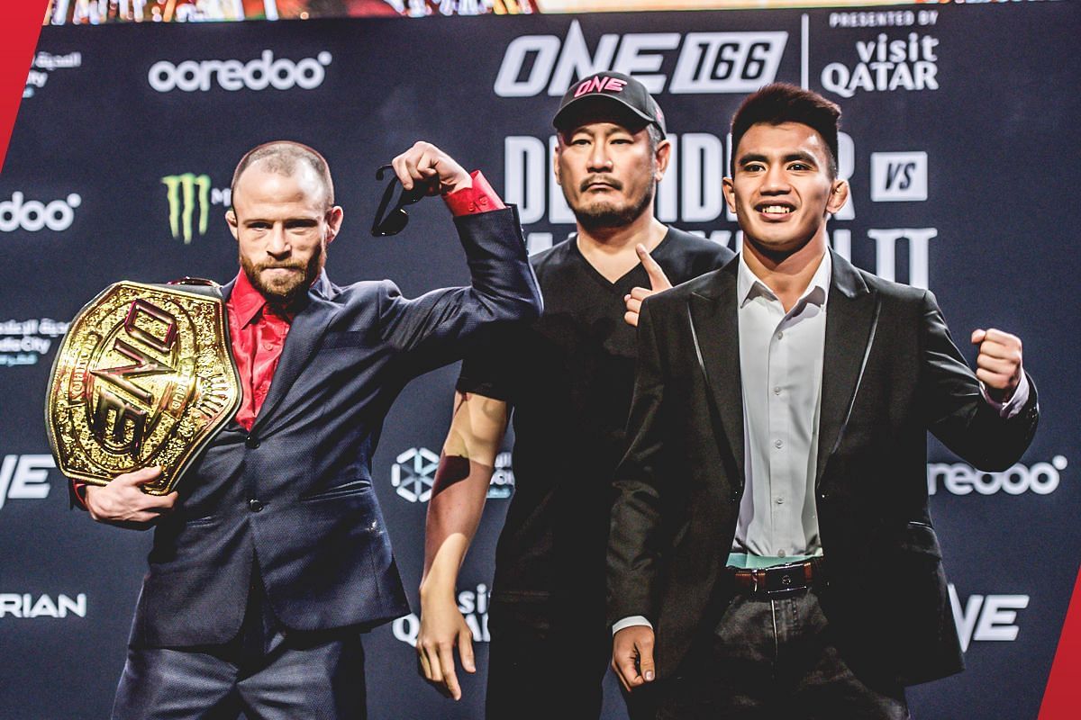 Jarred Brooks (left) and Joshua Pacio (right) [Photo via: ONE Championship]