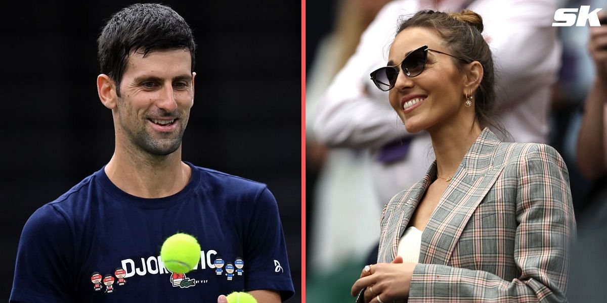 Novak Djokovic and his wife Jelena