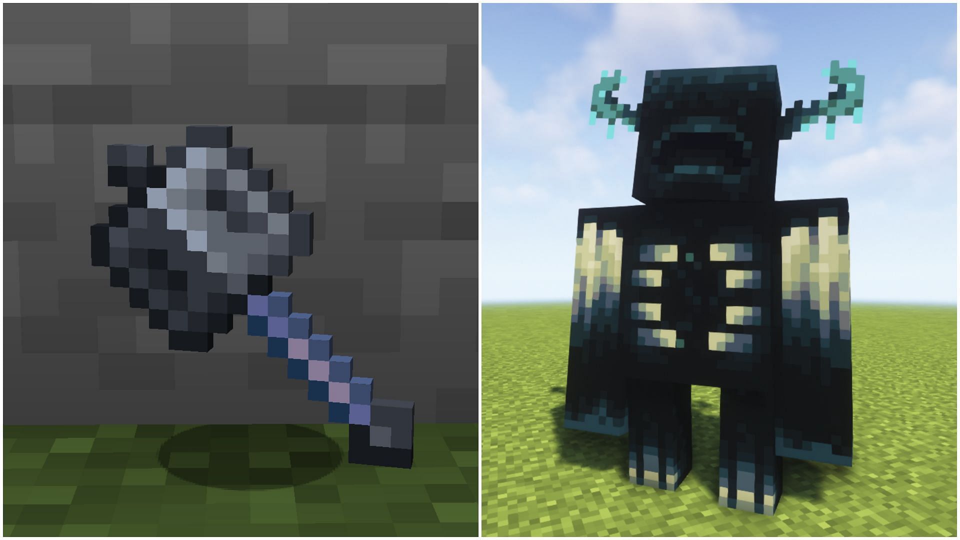 The new mace weapon has the power to kill the Warden with one hit (Image via Mojang Studios)