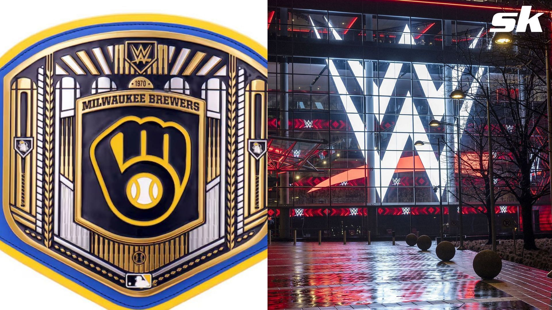The WWE and MLB have collaborated on club-inspired championship belts