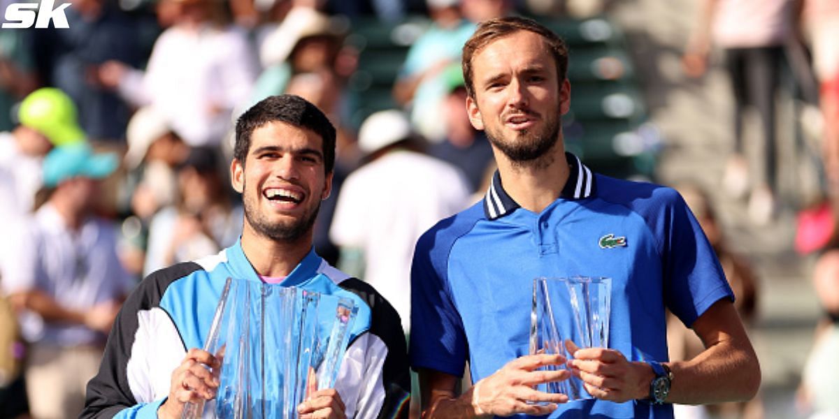 Carlos Alcaraz addresses Daniil Medvedev after Indian Wells triumph