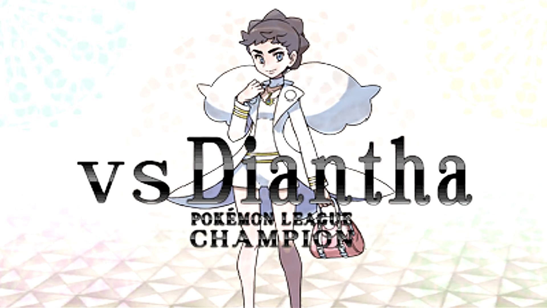 Champion Diantha in Pokemon X and Y (Image via Nintendo || Mixeli/YouTube)