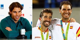 "We are in the same room here, so we sleep in different beds but together" - When Rafael Nadal discussed the challenge of facing Marc Lopez in doubles