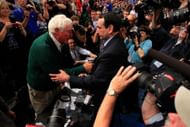 Bob Knight, here congratulating Coach K in 2011, was a March Madness maestro.